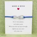 MAKE A WISH Blessing Card infinity wish Bracelet