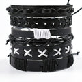 Vintage Men's Leather Bracelet European And American Woven Suit Carrying Strap