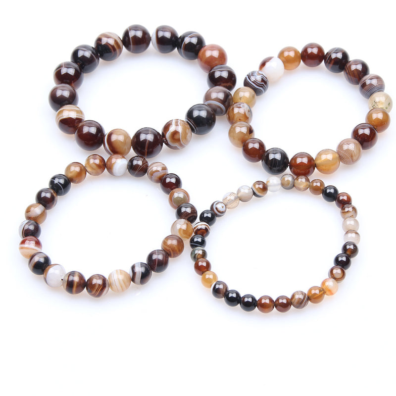 Coffee Agate Natural Gem Bracelet