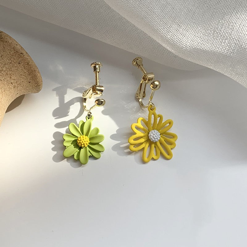 Korean temperament simple female forest earrings