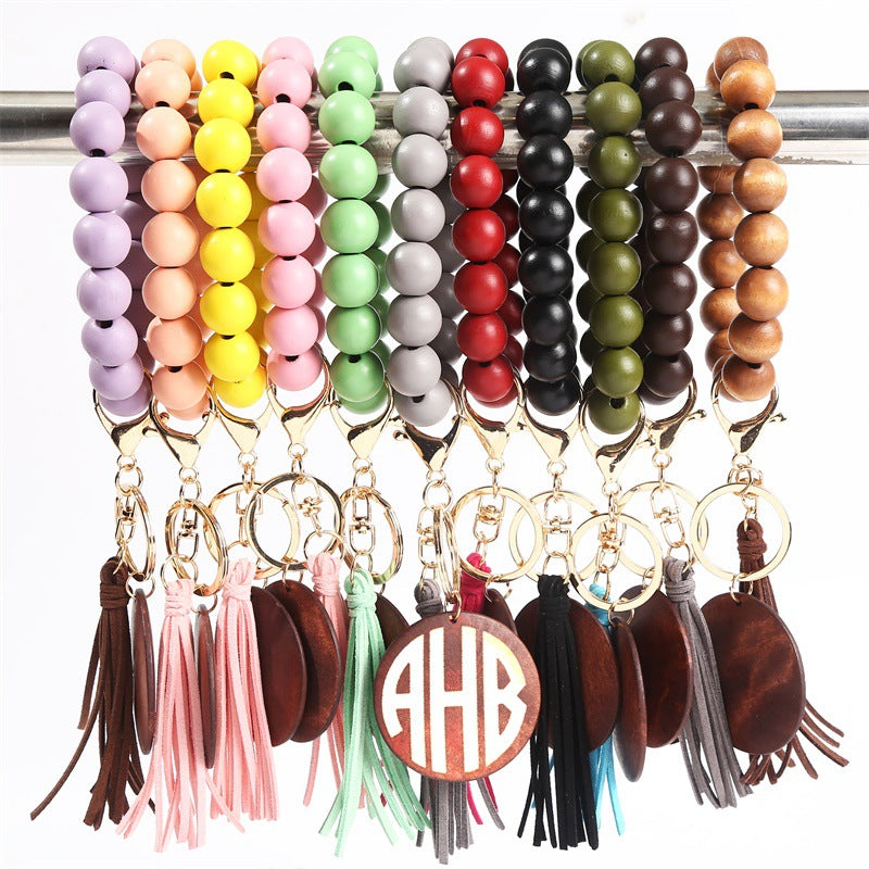 Korea Velvet Tassel Bracelet Keychain DIY