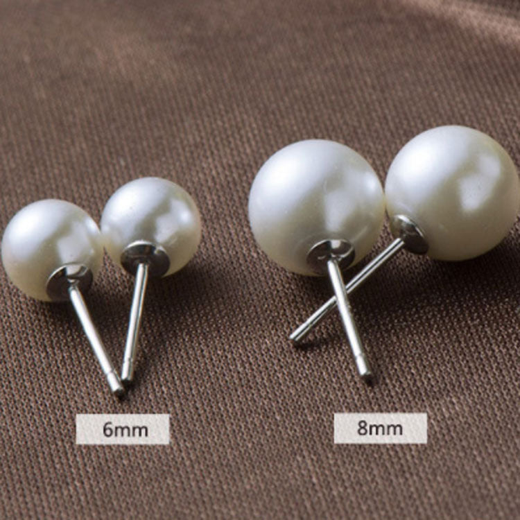 S925 pearl one week earrings