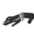 Smooth C-shaped mixed twist chain bracelet