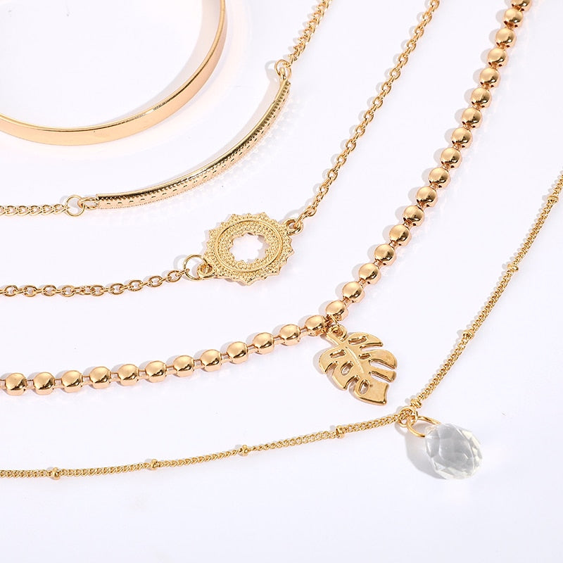 Five - piece bracelet set with diamond
