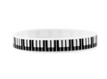 Black and white piano striped bracelet