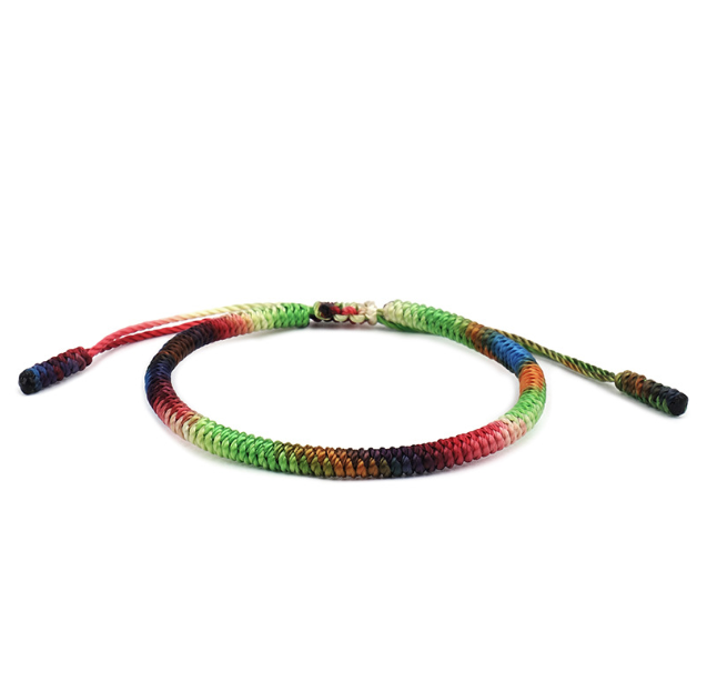 Color braided bracelet