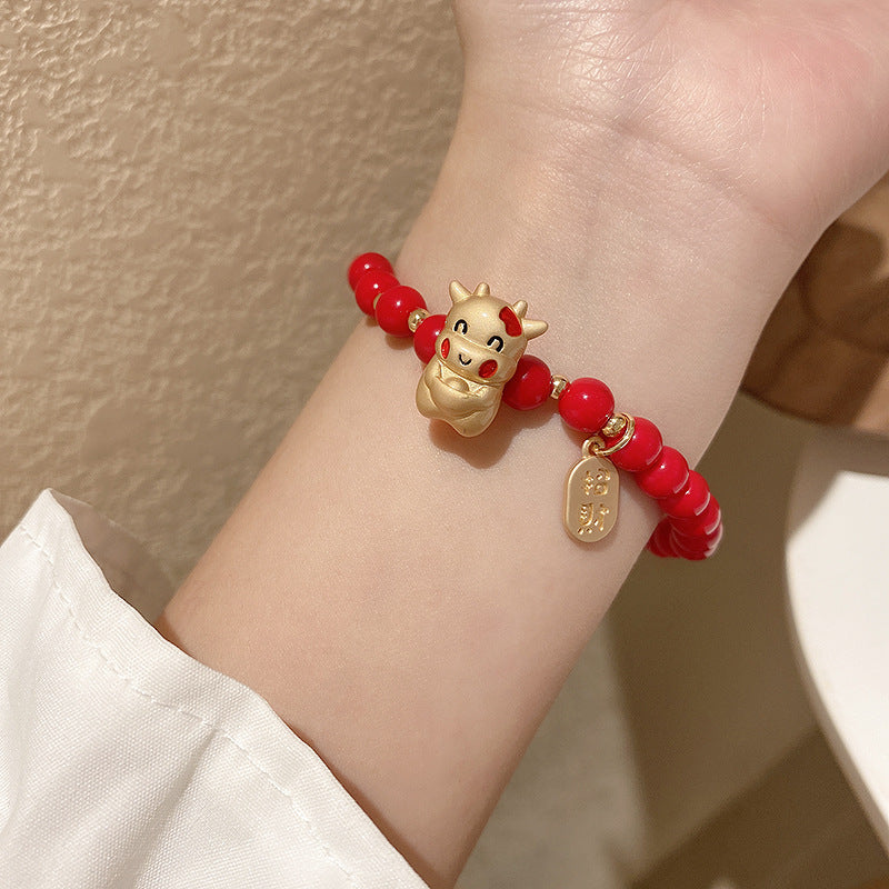 Year Of The Ox Transshipment Red String Bracelet
