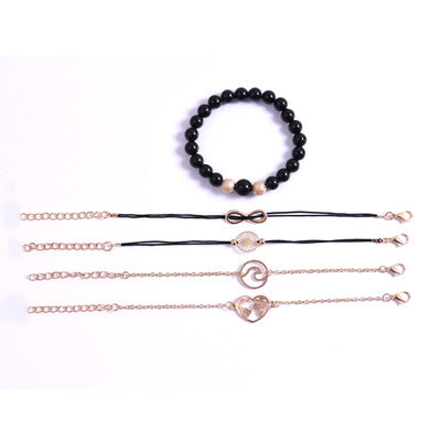 Eight-character five-piece bracelet