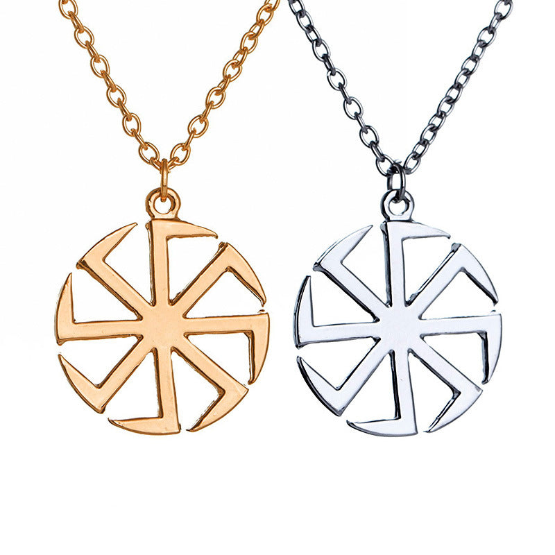 European And American Amulet Sun Pendant Necklace