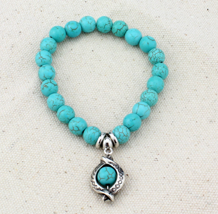 Boho Vintage Turquoises Bracelet Fashion Jewelry