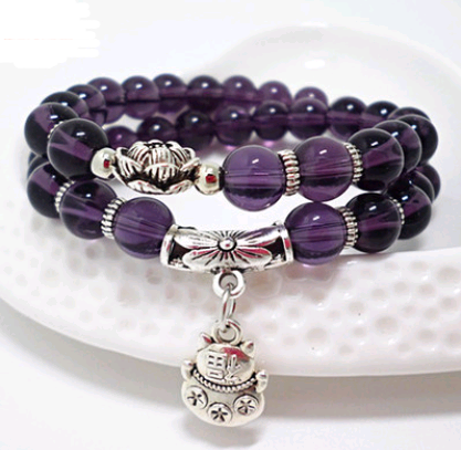 Cute Little Elephant Charm Beaded Bracelet