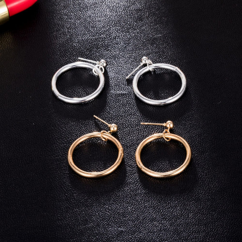 Metal ring earrings