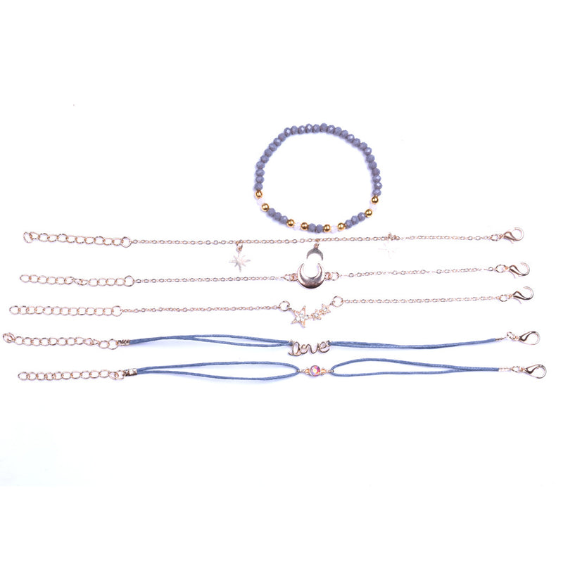 Star Moon Personality Pendant Bracelet