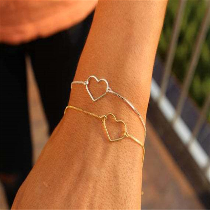 Alloy Peach Heart Bracelet