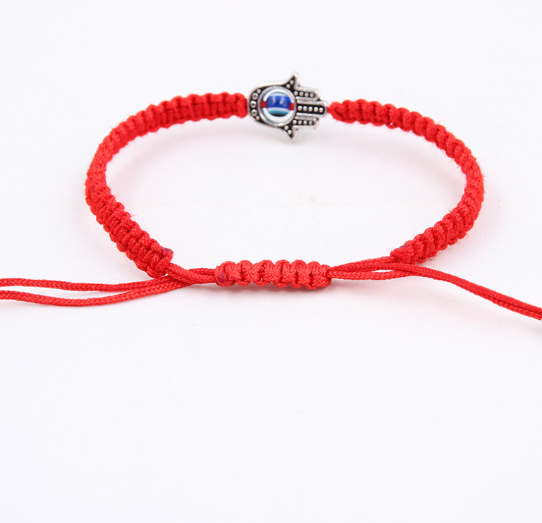 Bracelet hand-knitted Korean silk red rope men and women models small gifts this year lucky hand palm