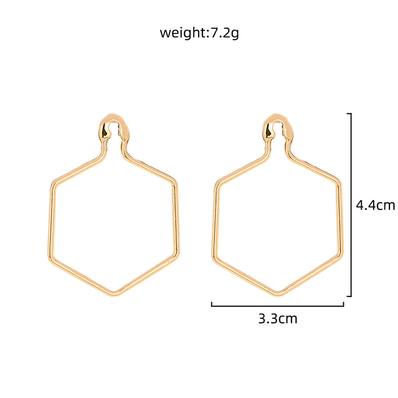 Simple personality with diamond pin earrings, fashion accessories