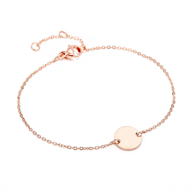 Stainless steel 8 - word bracelet bracelet
