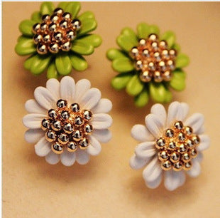 Creative small daisy flower earrings South Korea imported earrings