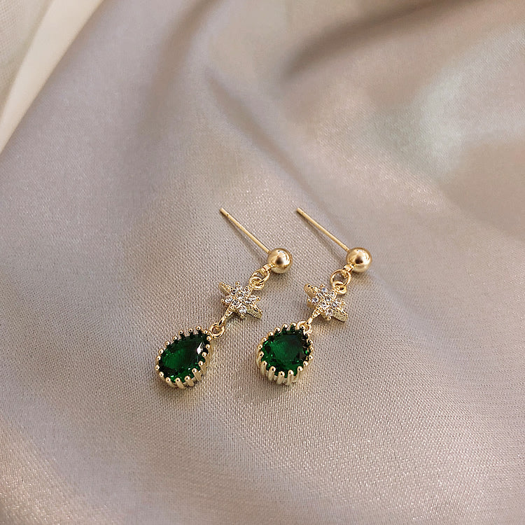 Emerald Drop Earrings