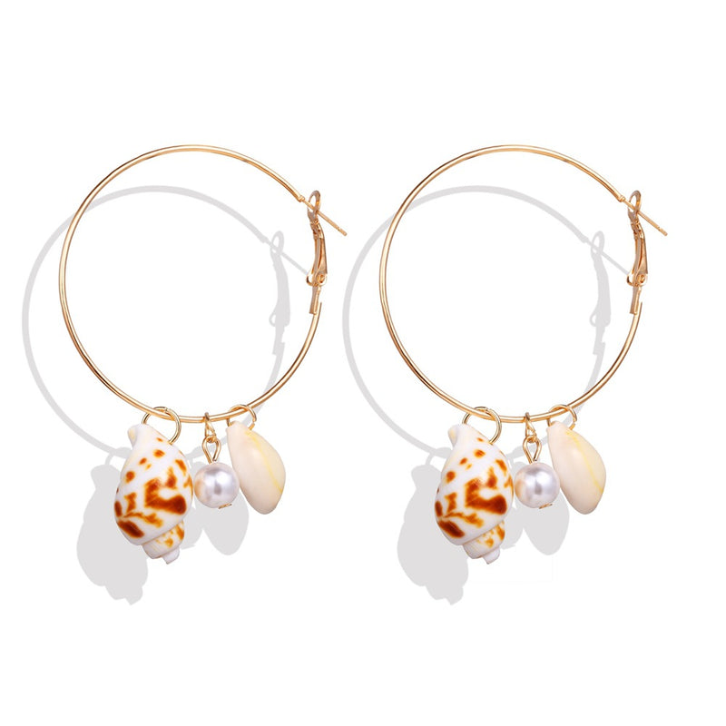 Shell Scallop Earring Set