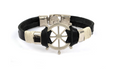 Vintage Rudder & Anchor Leather Bracelet