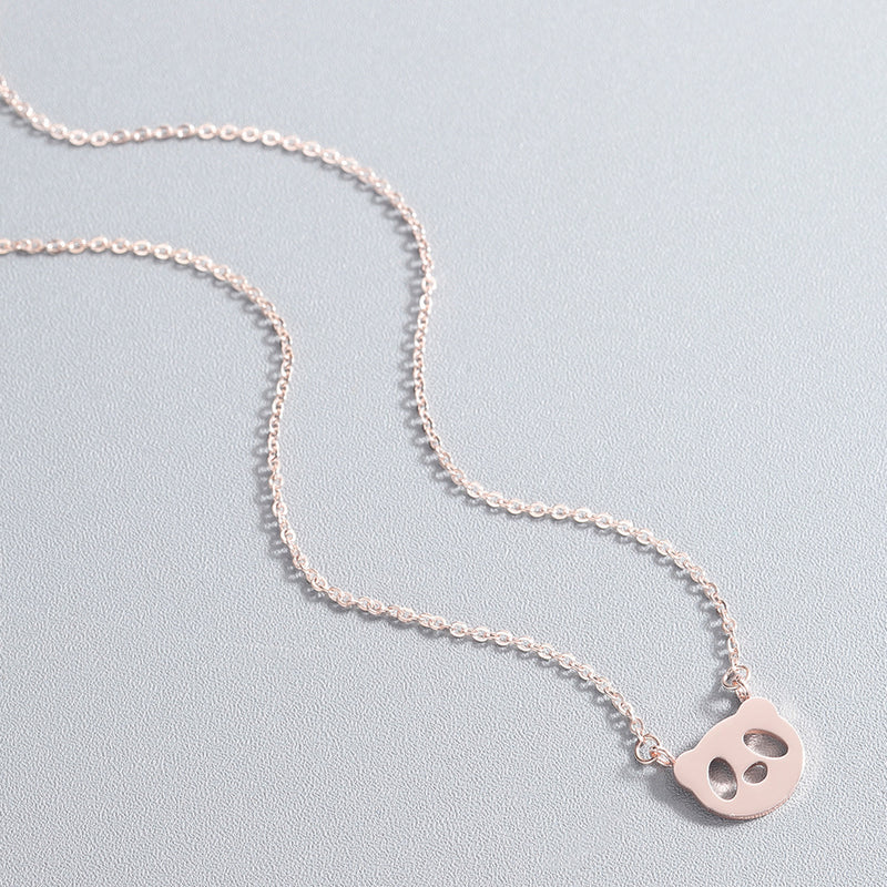 Fashionable Personality All-match Ladies Panda Pendant Necklace