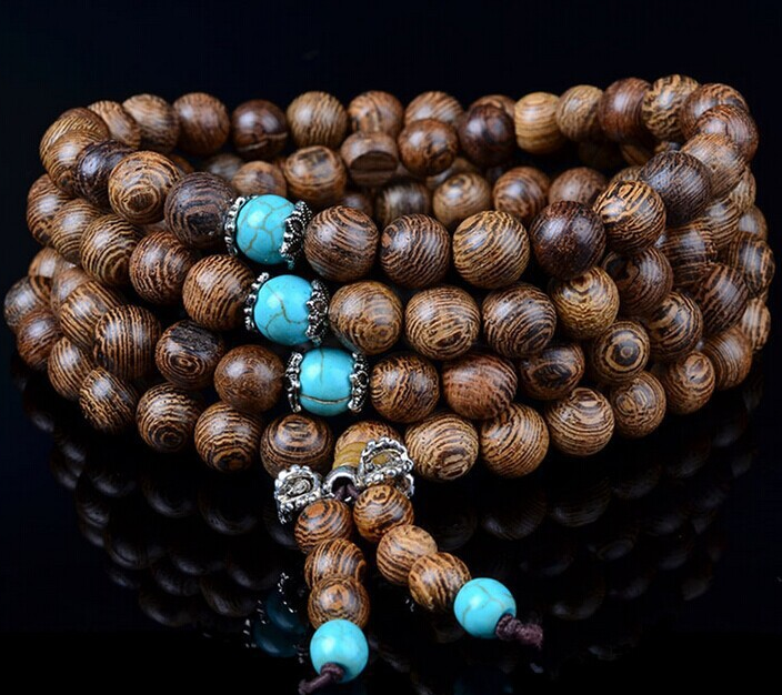 Natural chicken wings wooden beads bracelet