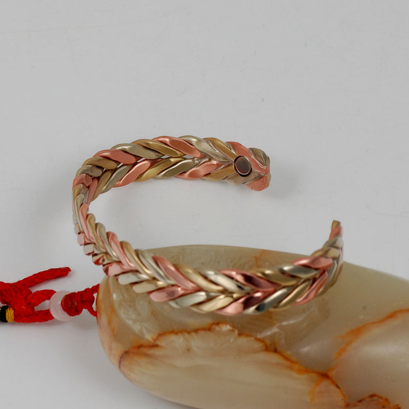 Celebrity Style Red Pure Copper Bracelet
