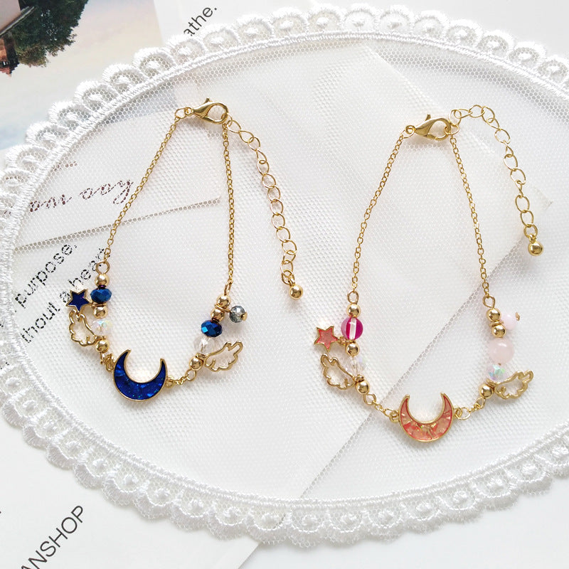 Fantasy Moon Star Bracelet Wing Crystal Ball Accessories