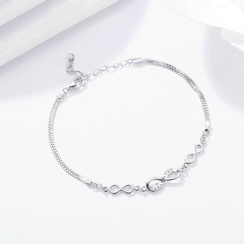Infinity Sterling Silver Bracelet