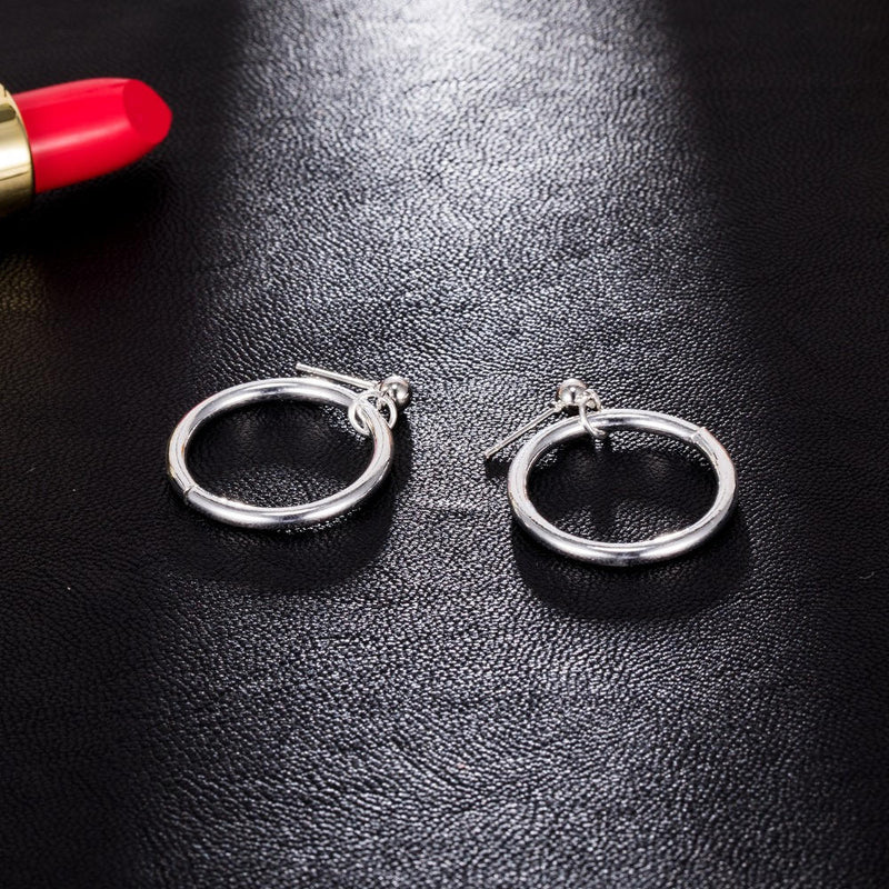 Metal ring earrings