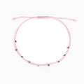 Color waterproof wax thread braided anklet