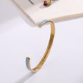 Rose gold semicircle bracelet