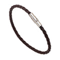 Fashion Snake Pattern Leather Rope Braided Bracelet