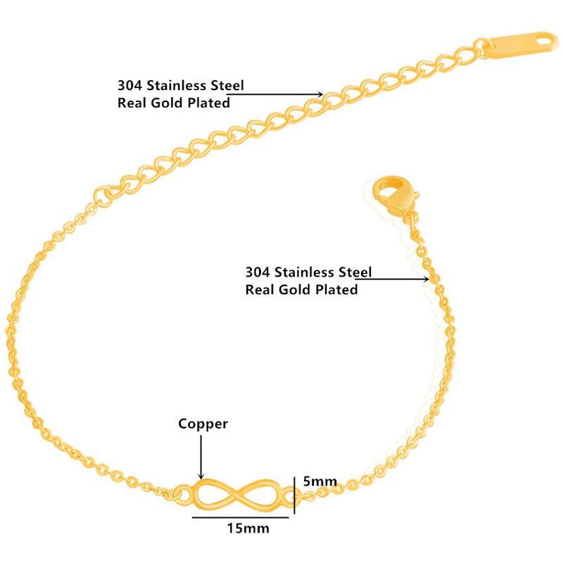 34CM Classic Bronze Tone Pack Bracelet Accessories