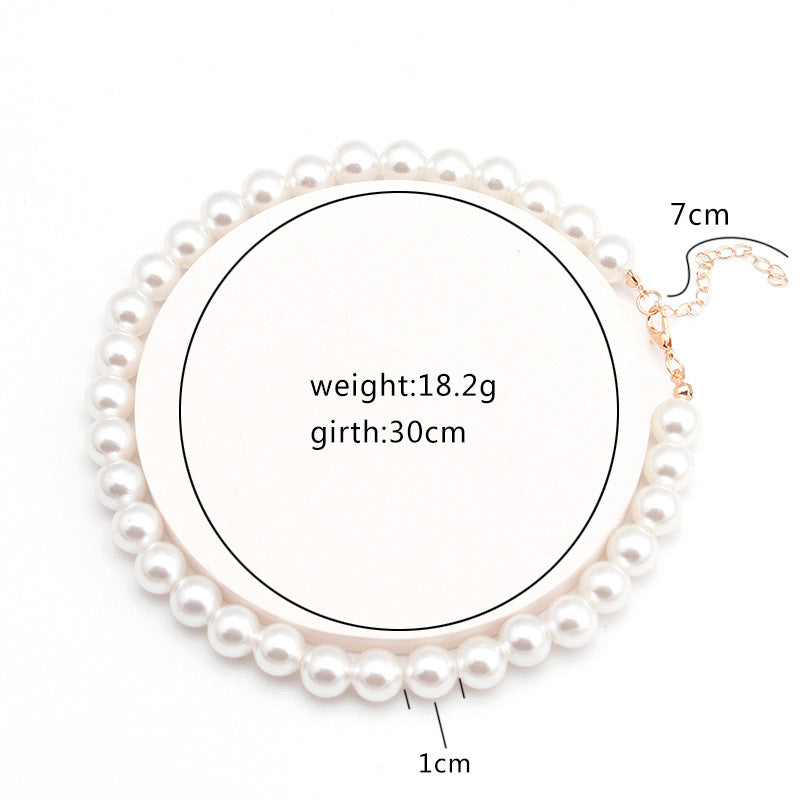 Simple Fashion Pearl Single-layer Necklace Woman