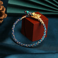 Auspicious Dragon Multicolored Rope Bracelet