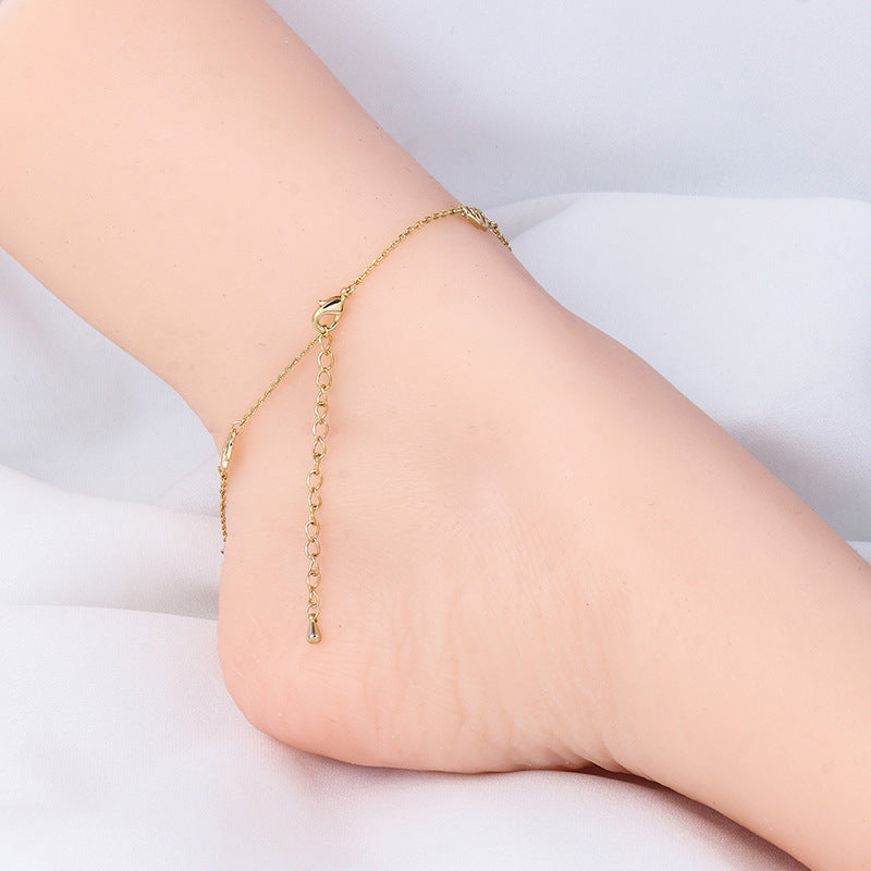 12Korean Style Simple Ladies Anklet Fashion Jewelry
