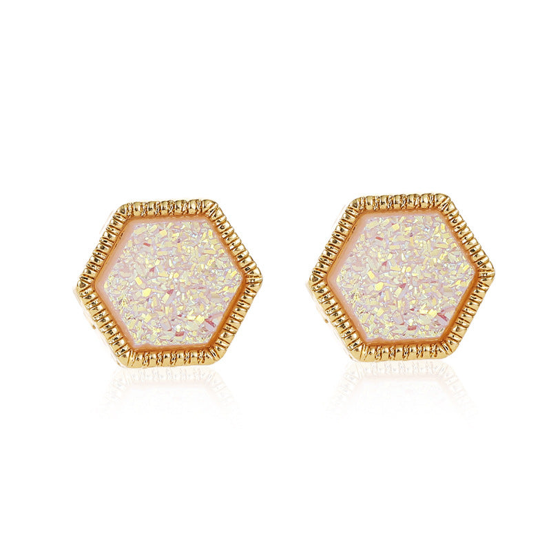 Female Symphony Hexagon Star Earrings