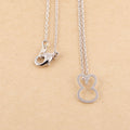 New Alloy Necklace Female Rabbit Head Pendant Collarbone Chain