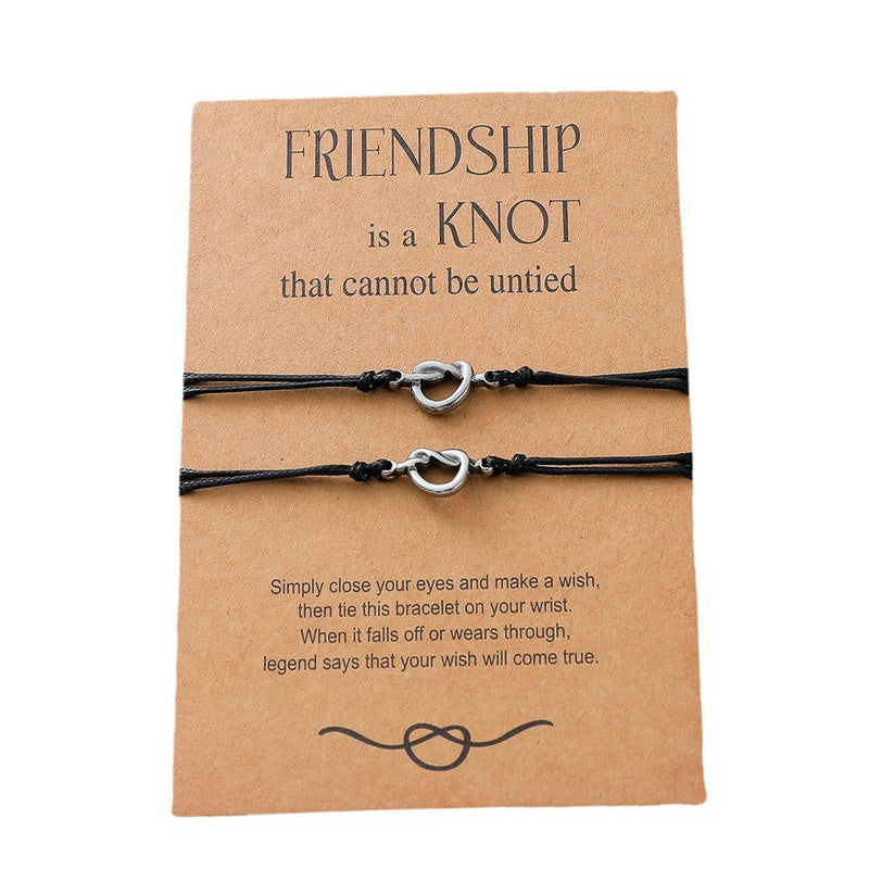 Friendship Is A Knot Card Bracelet