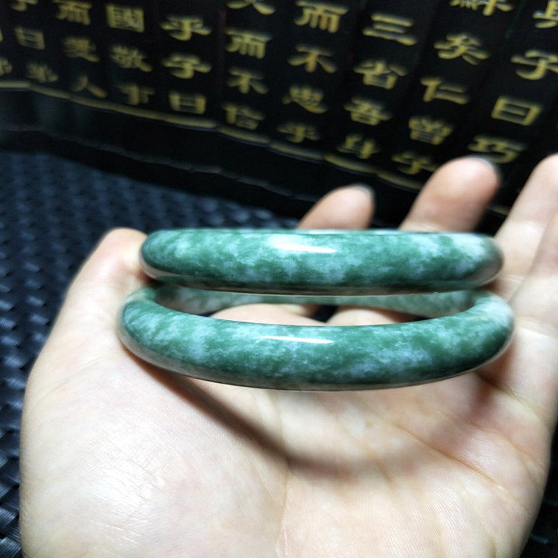 Jade Bracelet Floating Green Female Emerald