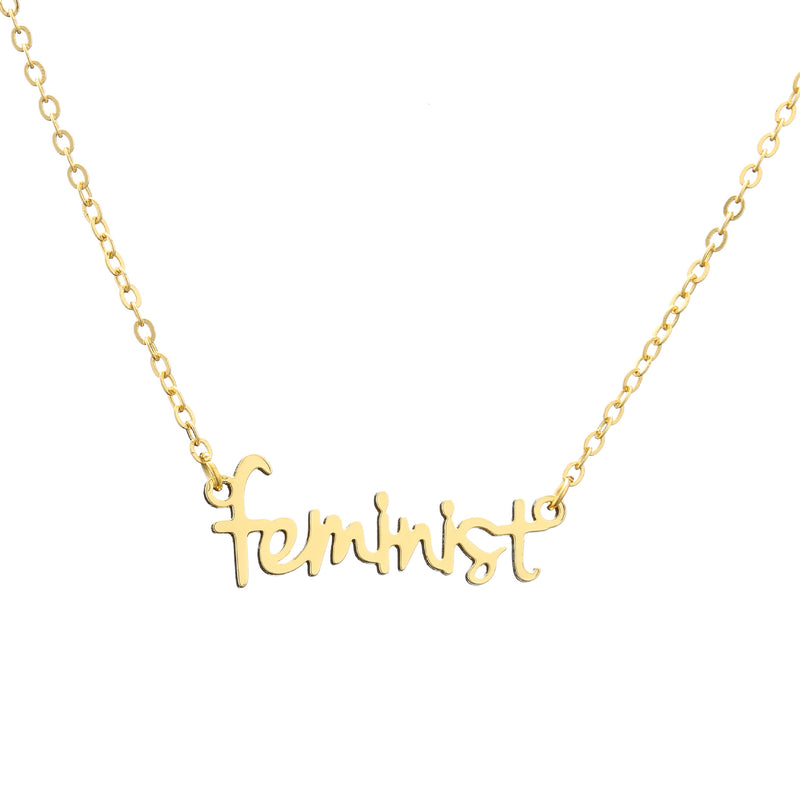 Name Feminist Necklace Women's Handwritten Chain  Christmas Gift