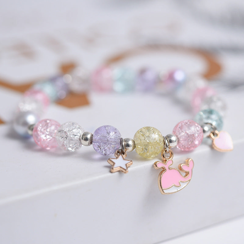 Korean Style Fashion Popping Crystal Small Daisy Bracelet
