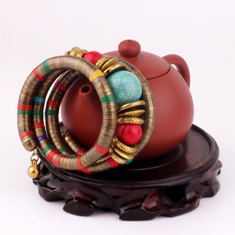 Fashion retro beaded bohemian ethnic style multi-layer bracelet bracelet jewelry