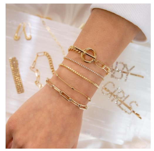 Simiya style multilayer chain bracelet