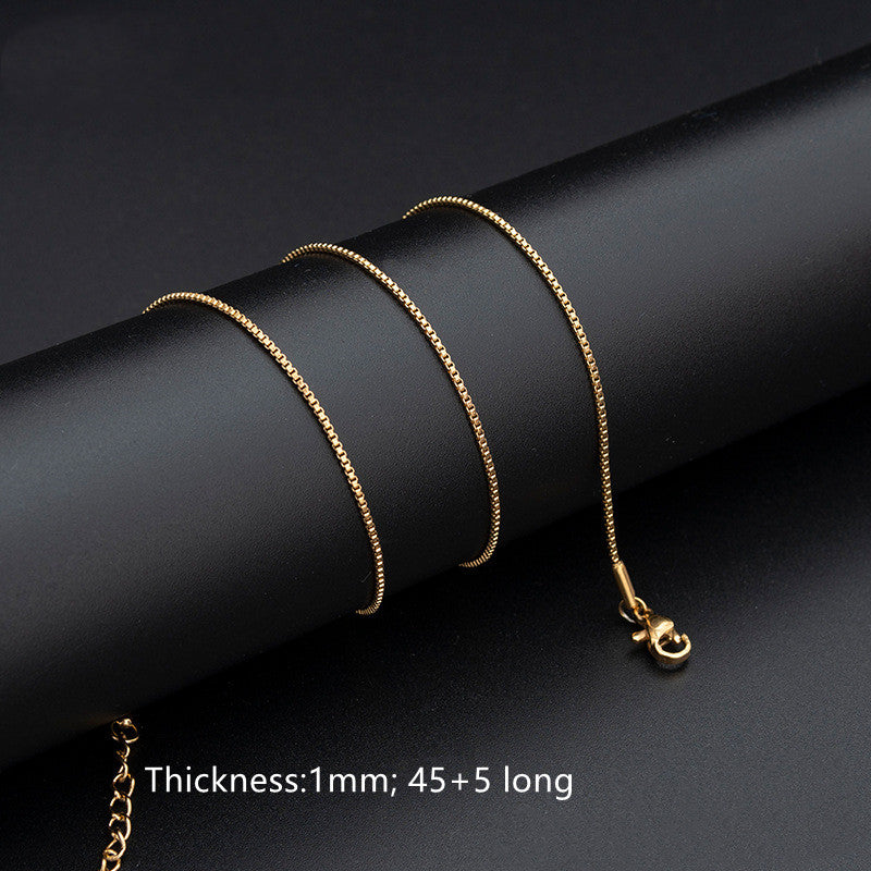 304 Stainless Steel Necklace Rope Simple For Women