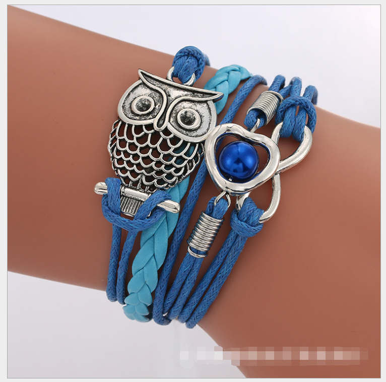 European and American big-name multi-layer woven bracelet bracelet rope