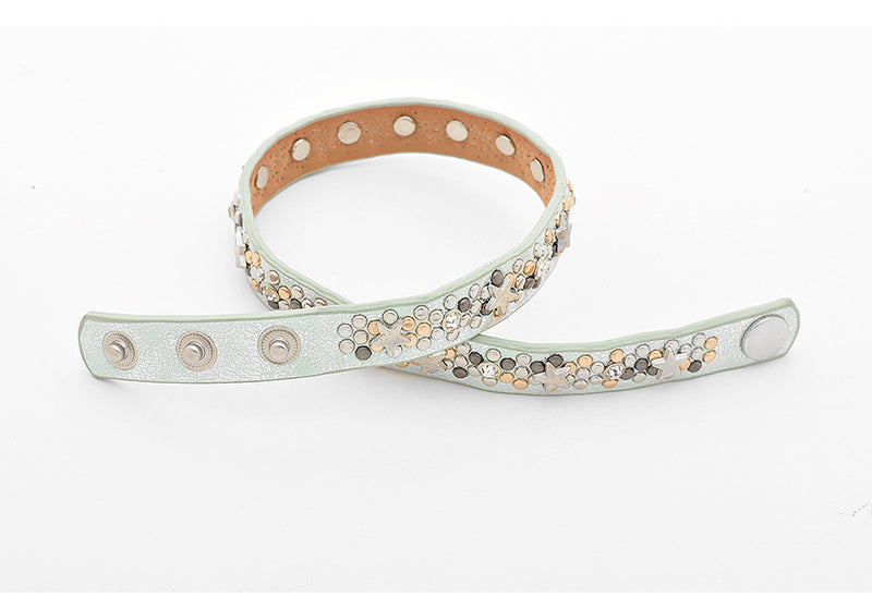 Diamond Circle Stud Bracelet