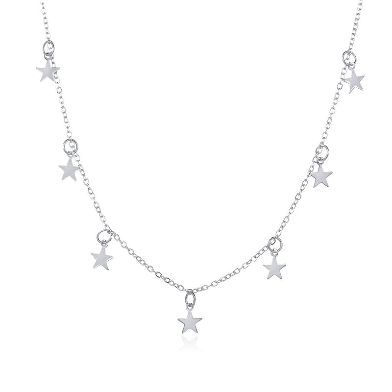 Women's Fashion Simple Pentagram Pendant Necklace